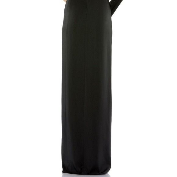 Ieena 26726 Mac Duggal Black Long Sleeve Drop Shoulder Evening Gown Size 14 NEW - Picture 8 of 11